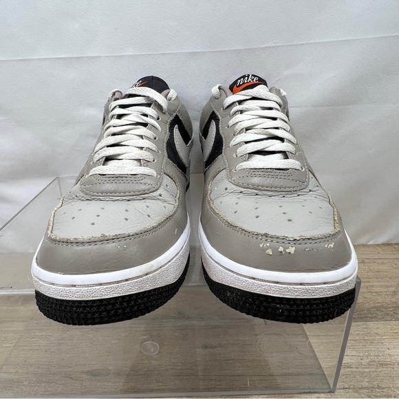 Nike Air Force 1 Low Leather Grey Black White Cobblestone Classic ‎ size 9 - Picture 12 of 12